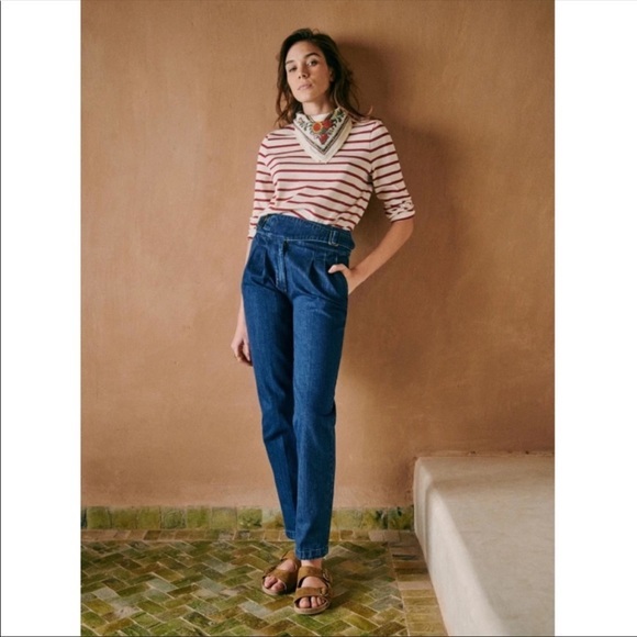 Sezane Francky Trousers Jeans - Picture 3 of 16